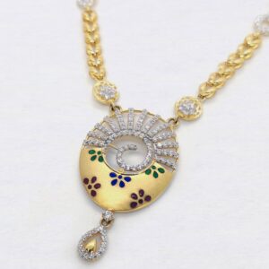 916 Gold Designer Necklace Set SK-N013