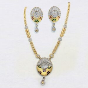 916 Gold Designer Necklace Set SK-N013