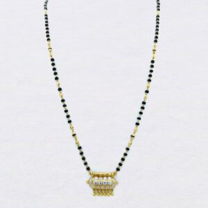 22kt gold mani moti dokia mangalsutra sk-m003