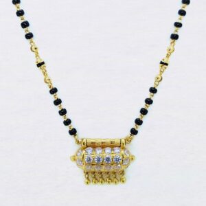 22kt gold mani moti dokia mangalsutra sk-m003