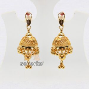Gold earring jumar drops sk - e019