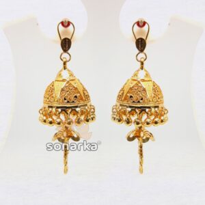 Gold earring jhumka drops sk - e018