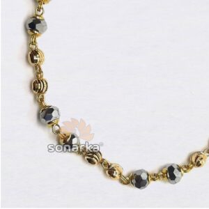 Kids Black Mani Moti Nazariya Bracelet SK-N005