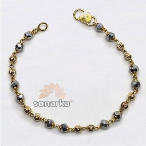 Kids Black Mani Moti Nazariya Bracelet SK-N005