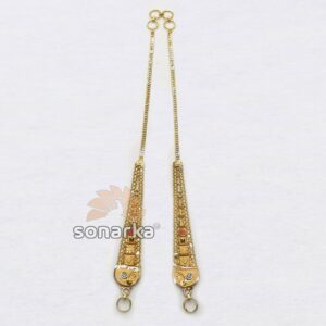 Gold Earchain SK - K033