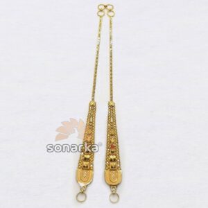 Gold Earchain SK - K030