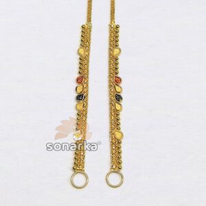 Light weight gold earchain kanser sk - k025