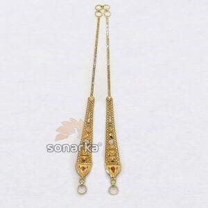 Gold Earchain  SK - K014