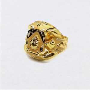 Ganesha design nazrana gold ring