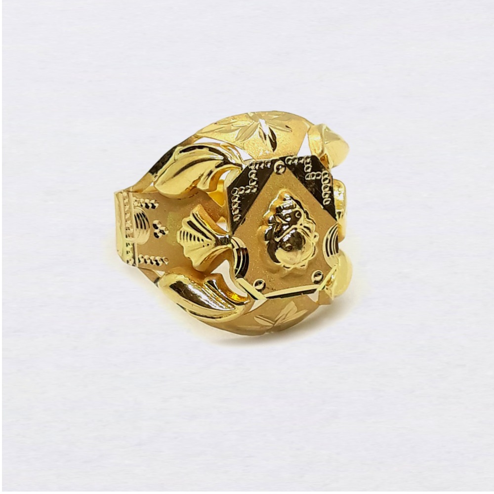 Ganesha design nazrana gold ring