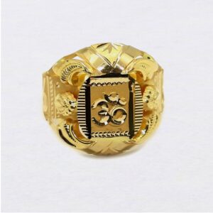 Om design nazrana gold ring