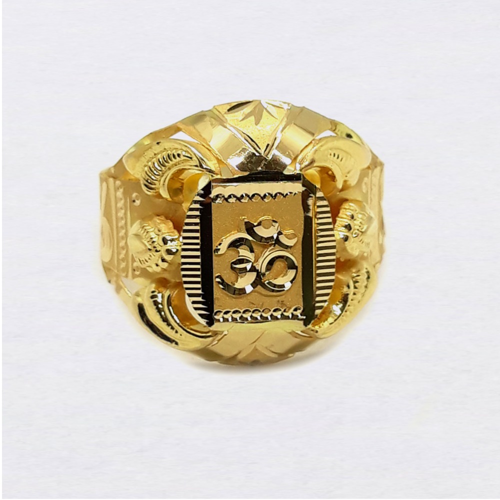 Om design nazrana gold ring