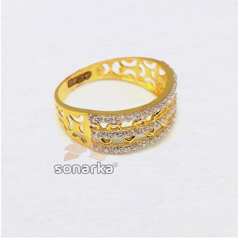 22KT CZ Diamond Engagement Ladies Ring - Image 2