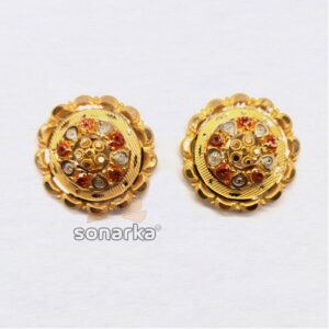 22KT Hallmarked Attractive Designer Buti For Ladies