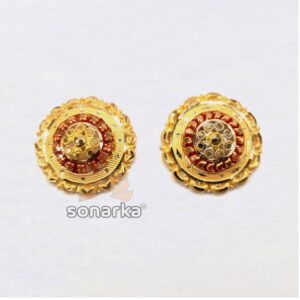 22KT Plain Gold Round Mango Buti