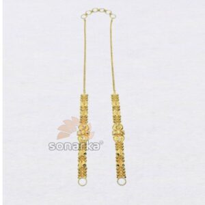 22k Pair Of Gold Kanser Ear Chain for Women
