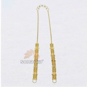 22ct Yellow Gold Fancy Kanser Ear Chain for Women