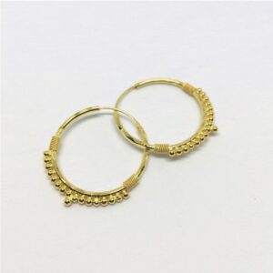 Light weight gold kadi hoop earring for women