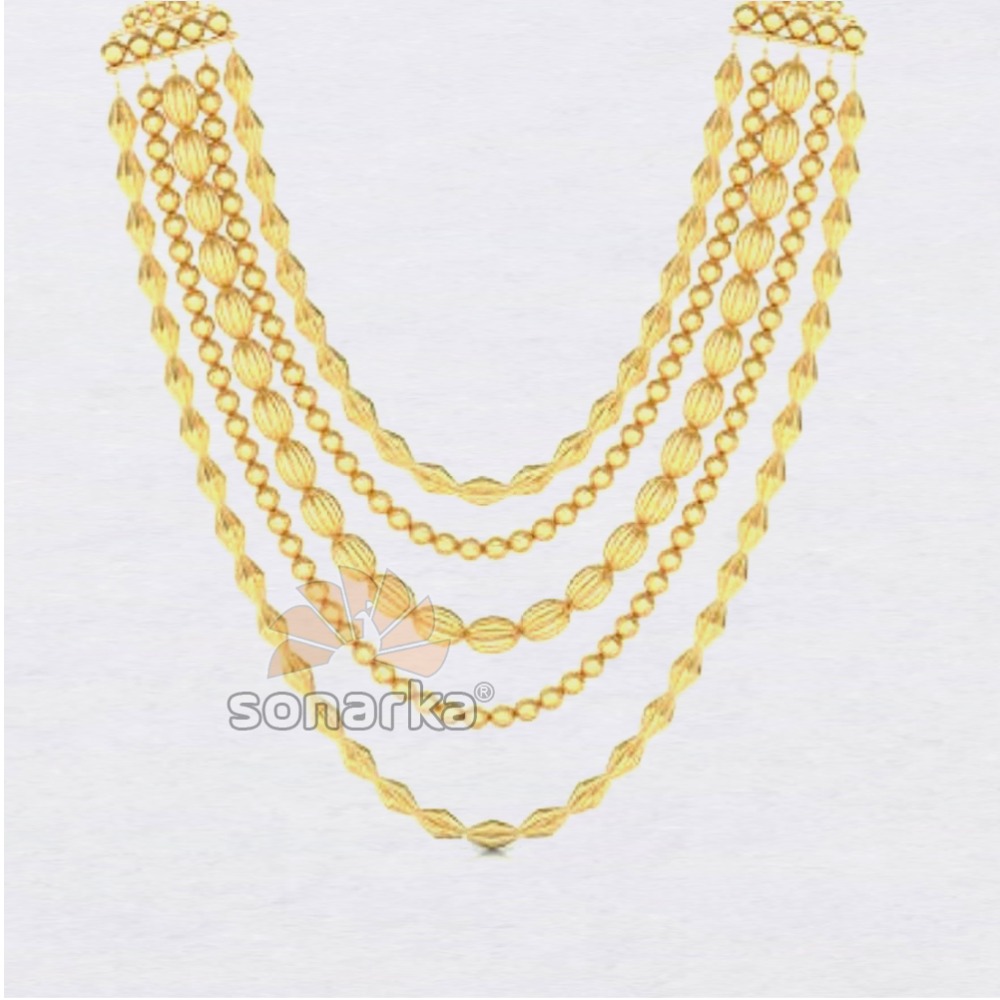916 Yellow Gold Layer Mala