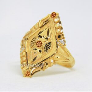 22ct 916 Yellow Gold Ladies Ring Indian