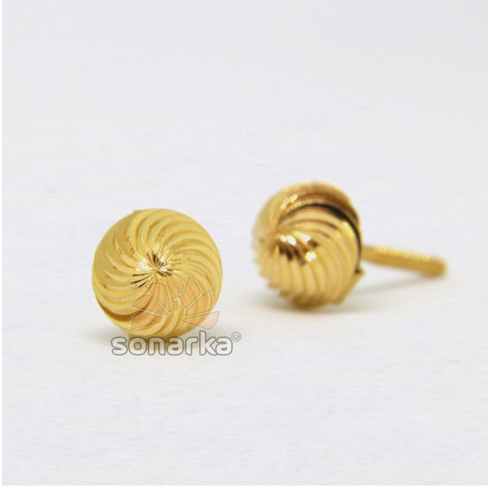 22kt 916 Yellow Gold Spiral Design Tops