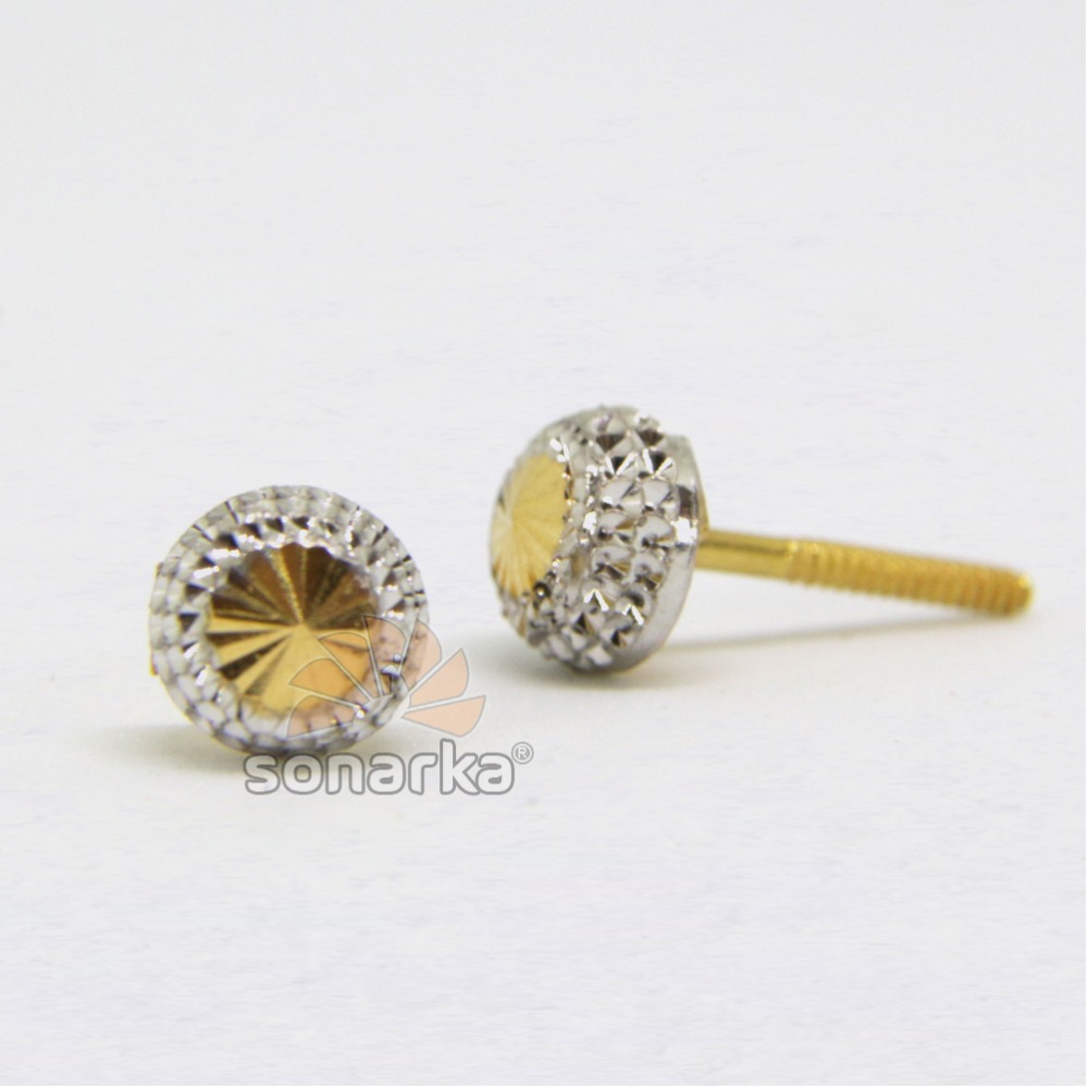 22kt 916 Hallmark Yellow Gold Tops Rhodium