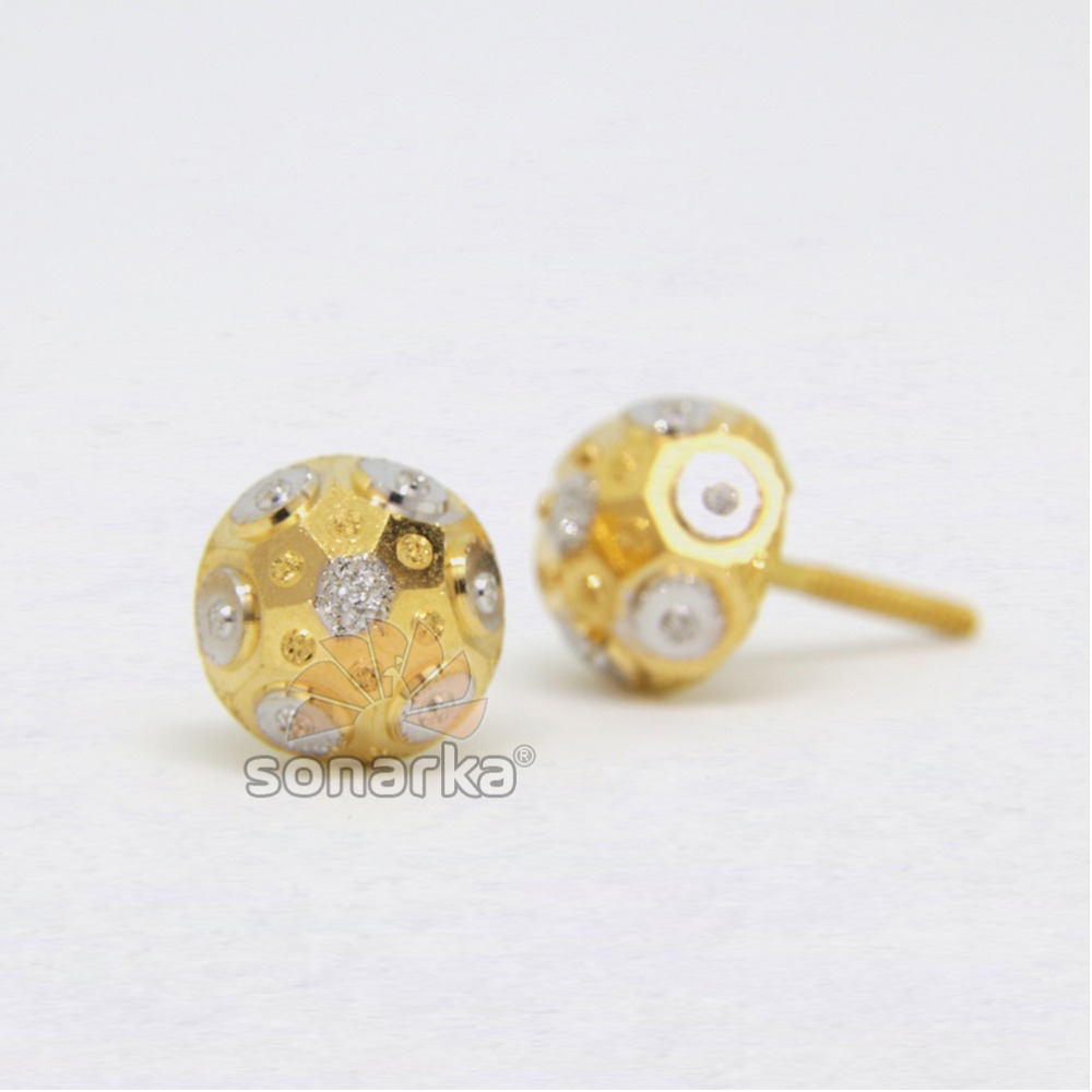 22ct 916 Fancy Yellow Gold Tops Rhodium