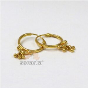 22k gold ladies fancy bali