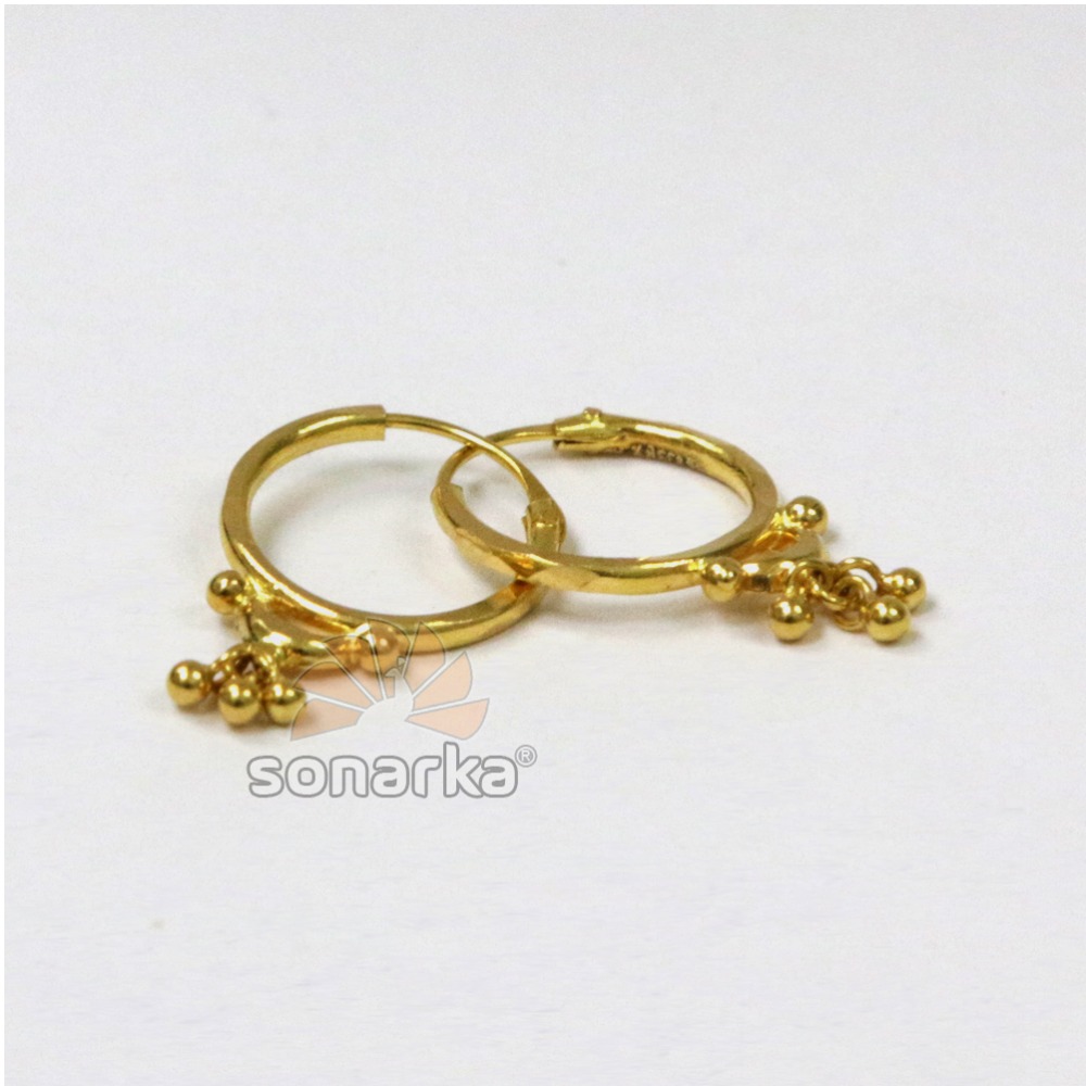 22k gold ladies fancy bali