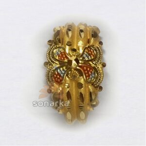22k Yellow Gold Ladies Bands Indian Design Enamel