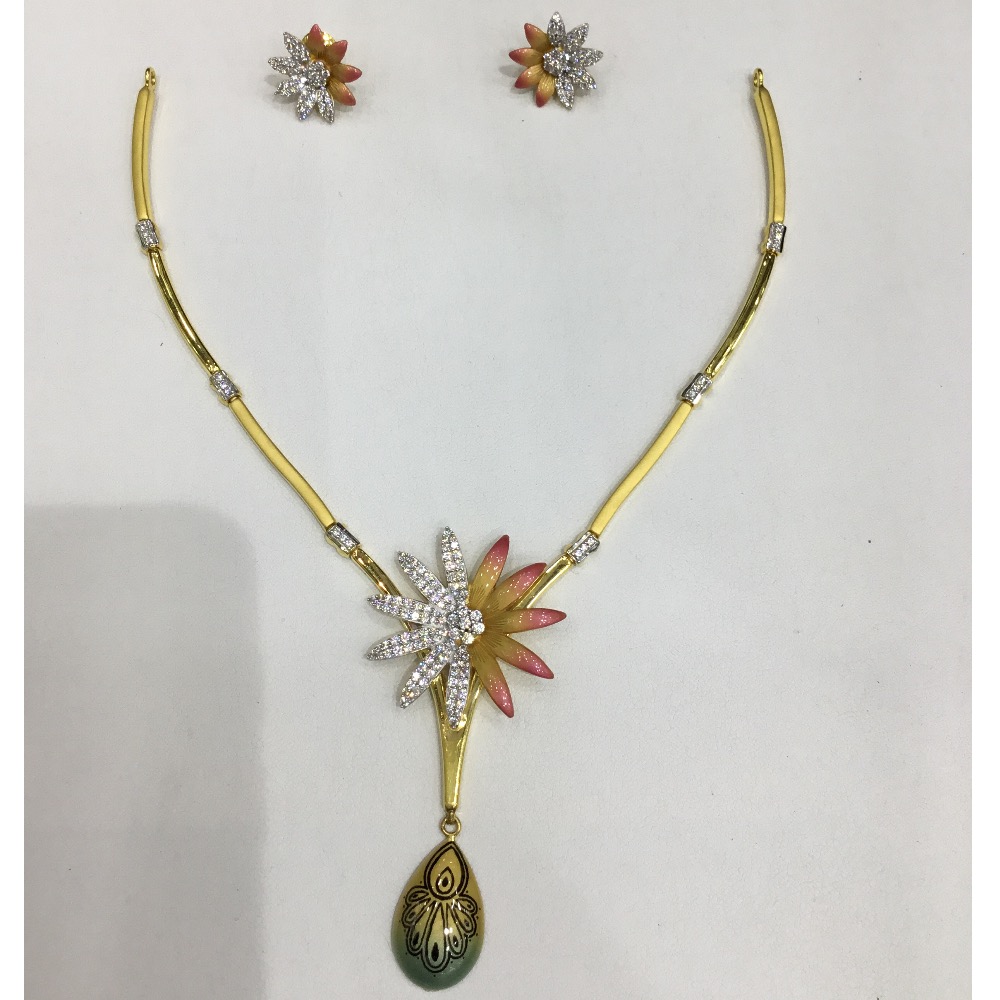 22KT Woman Design Necklace Set