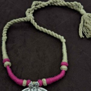 925 Sterling silver Tribal Chokar oxidized pendant for Ladies STS0017