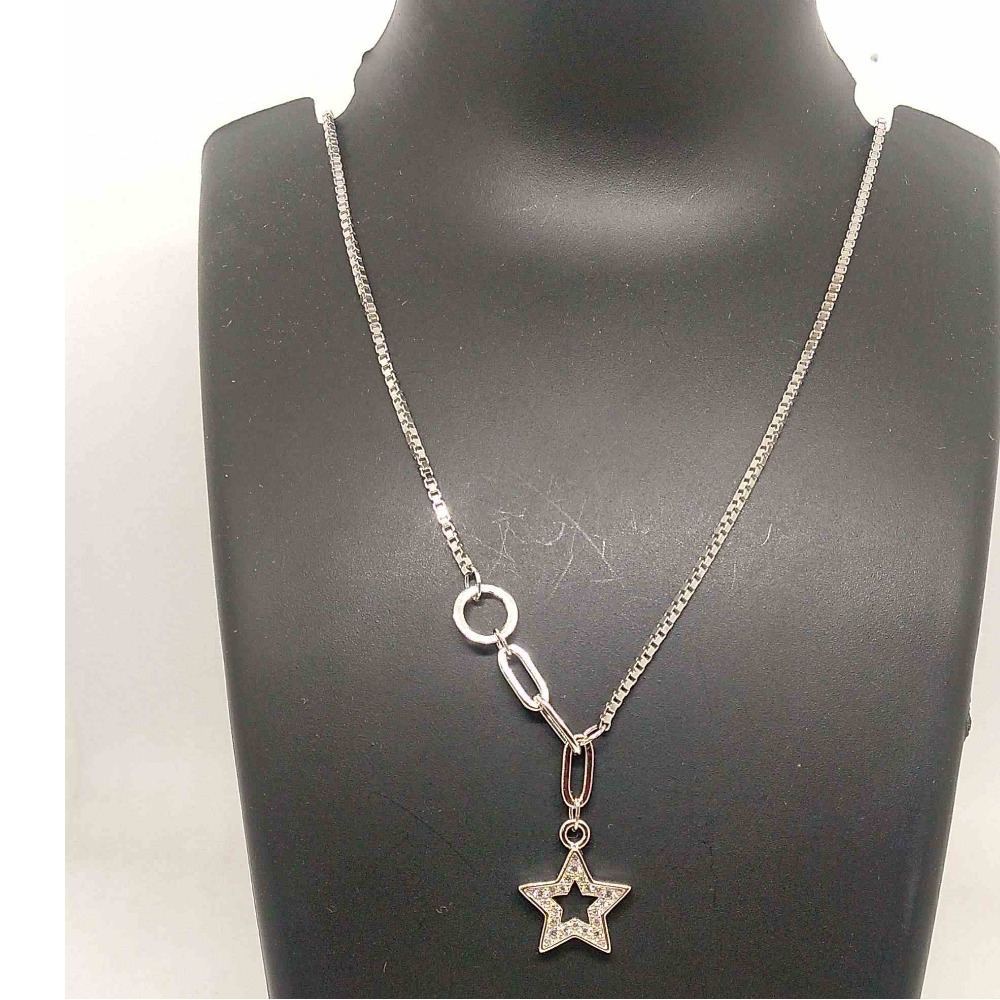 925 sterling silver  star designer  fancy chain for  girls