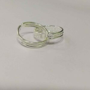 Silver band toe ring / bichiya for ladies