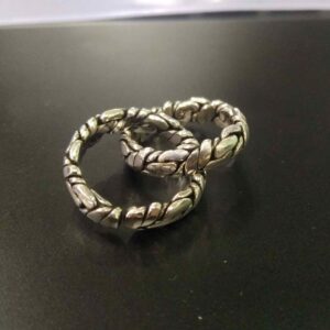 Silver Oxidized Fancy Band Bichiya /Toe Ring For Ladies