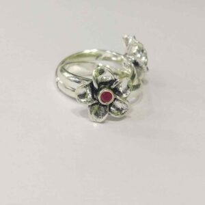 925 sterling silver  flower  designer bichhiya  for women