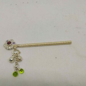 Silver colour stone beautiful bansuri / laddu gopal murli
