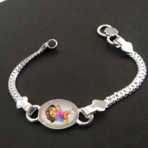 Silver Fancy Cartoon Baccha Lucky For Kids / baby
