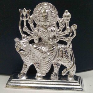 silver     jagat janani   ambika devi murti for pooja