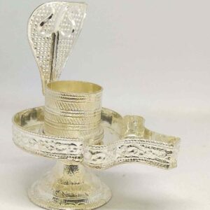 Silver   shivling With Sheshnag  and Nandi For Shiva Bhakt