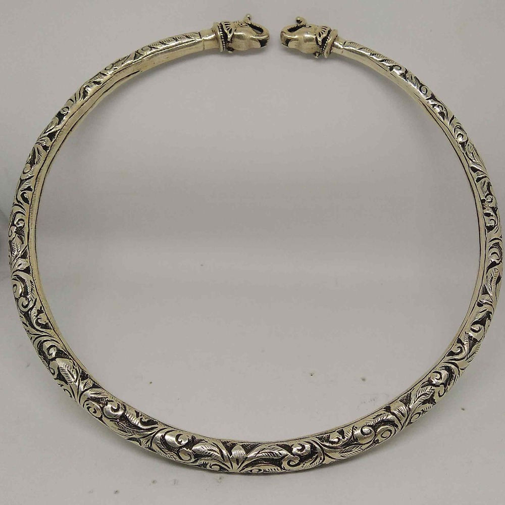 925 Sterling Silver Oxidised Designer Hasli For Women /necklace