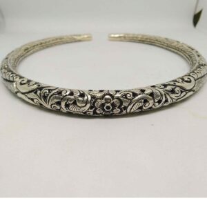 925 sterling silver oxidised designer hasli for women
