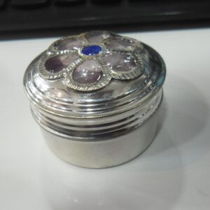 silver  round shape   Sindoor Box /  dani  For Ladies