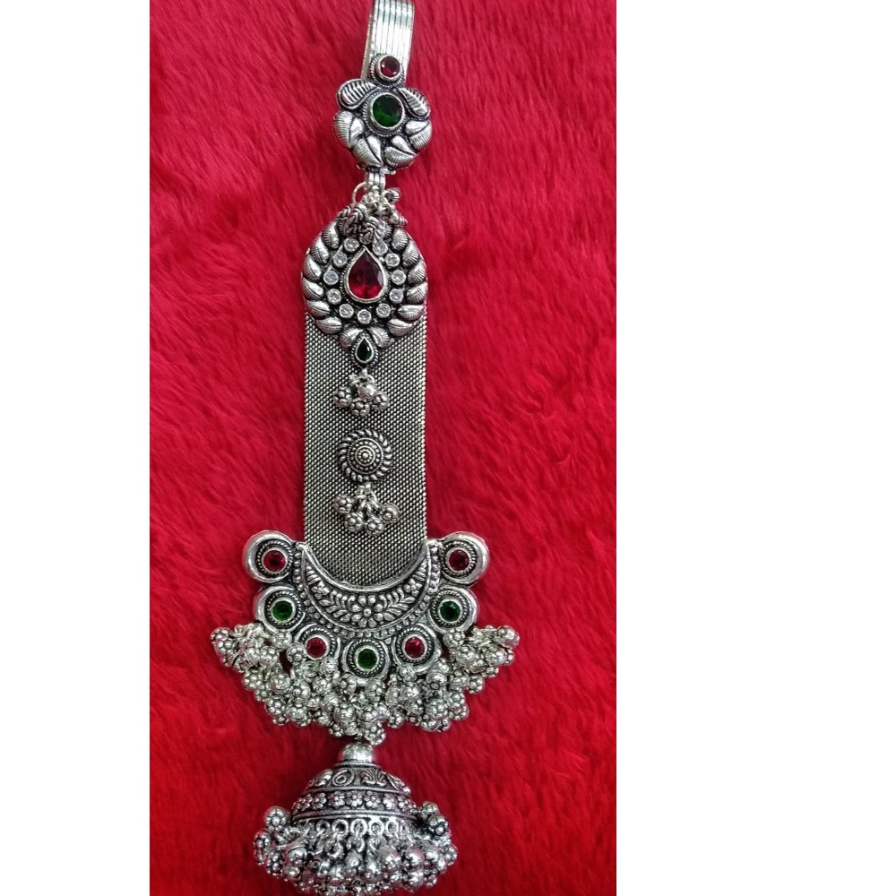 Silver Antique Colour Stone Quick Designer Juda For Ladies