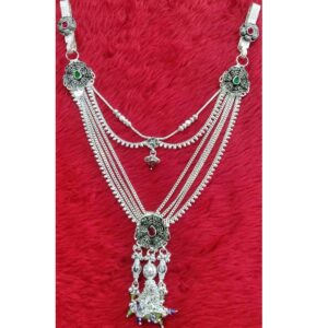 Silver  Fancy  Designer Double  Aakda  Juda / Kandora For Ladies