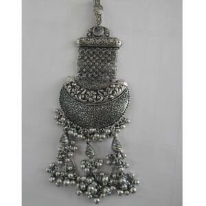 silver, oxidised traditional only waist keychain juda for ladies