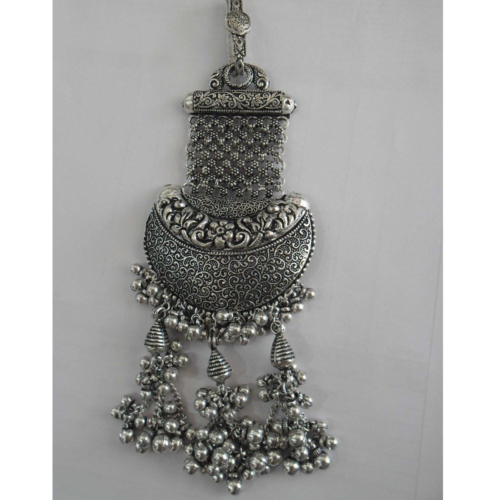 silver, oxidised traditional only waist keychain juda for ladies