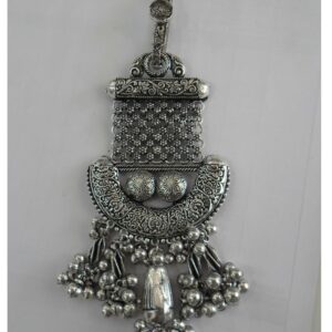 silver , oxidised traditional only waist keychain juda for ladies