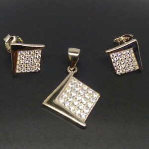 925 sterling silver diamond delicate design pendant butti for girls