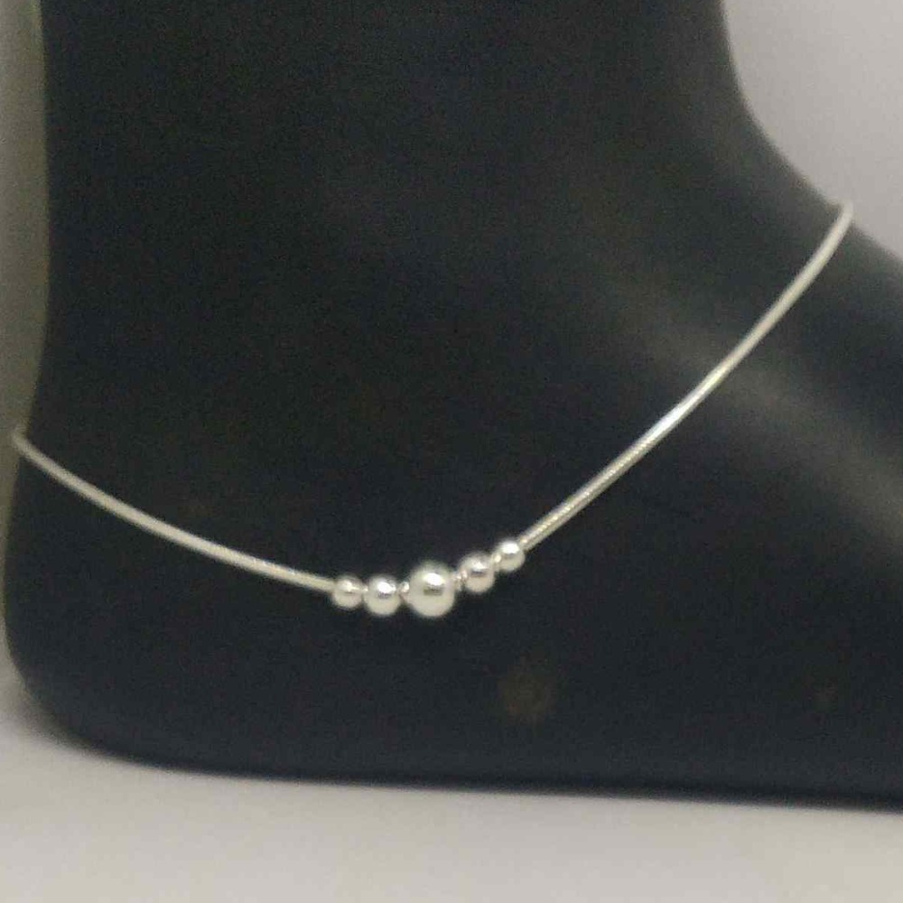 925  sterling Silver  Delicate   bolls  Payal / Anklet For girls